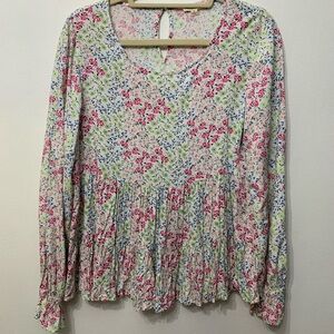 Anthropologie Jane & Delancey Floral Print Women's Top